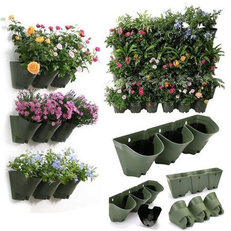 Freeport Park Milton Piece Plastic Self Watering Wall Planter Set