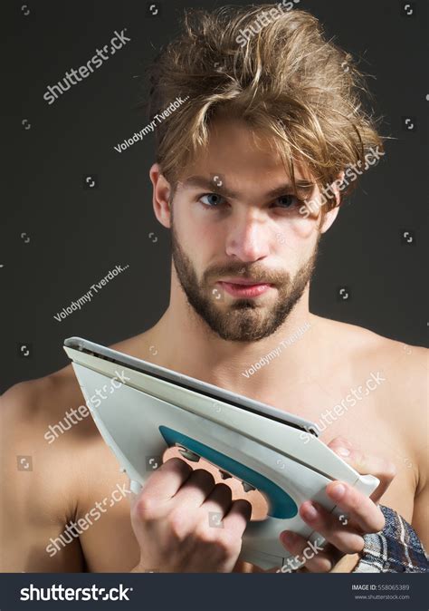 Sexy Naked Handsome Man Messy Hair Stock Photo Shutterstock