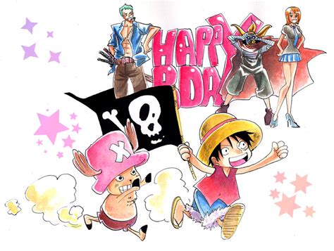 One Piece Birthday Card By Misteen On Deviantart