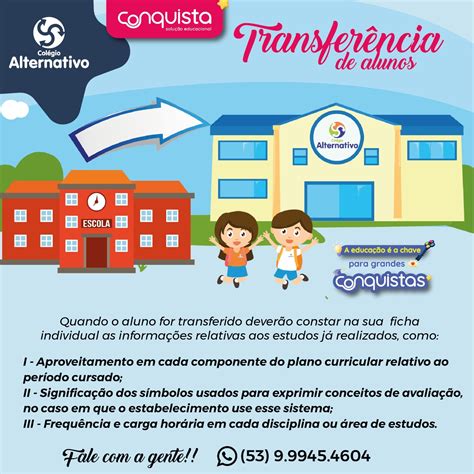 Motivos De Tranferencia De Escola - Transferência Escolar | Colégio Alternativo