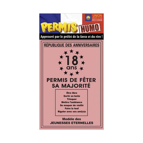 PERMIS DE LA MAJORITÉ