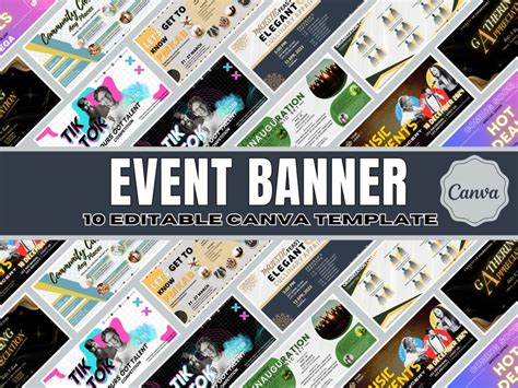 10 Editable Event Banner Template | Canva Design | Social Media ...