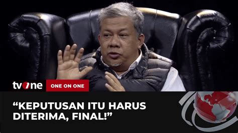 Fahri Hamzah Keputusan MK Tidak Bisa Dibatalkan One On One TvOne