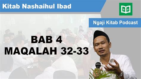 Gus Baha Ngaji Kitab Nashaihul Ibad Bab Maqalah Youtube