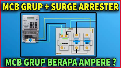 Cara Pasang Mcb Grup Dan Surge Arrester Instalasi Rumah Youtube