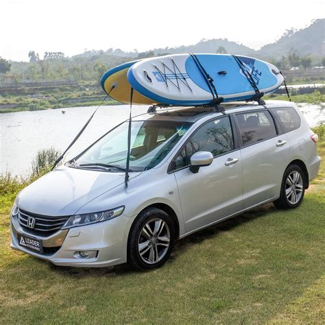 Leader Accessories Folding Kayak Rack 4 Pcsset J Bar Car Roof Rack For Canoe Surf Board Sup On