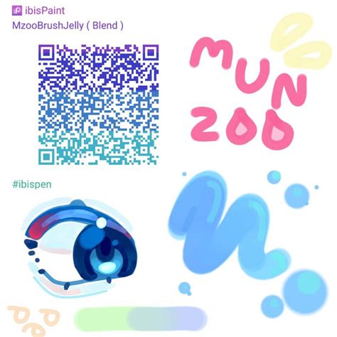 ibis Paint X QR munzoo2210 MzooBrushJelly Blend Кисти для