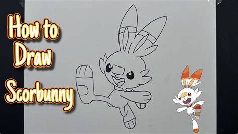 How To Draw Scorbunny Pokemon Drawing Pokemon Scorbunny Youtube