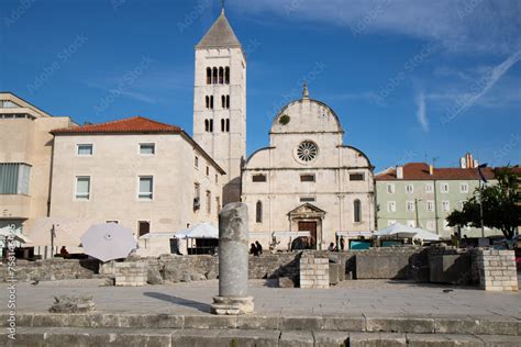 Roman Forum Of The Beautiful Croatian City Of Zadar Benedictine