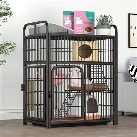 Amzwkt Cage Pour Chat Grand Enclos Pour Chat Diy Parc Pour Chiot Cage