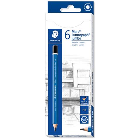 Staedtler Mars Lumograph Hb Jumbo Pencil Box Of Officemax Nz