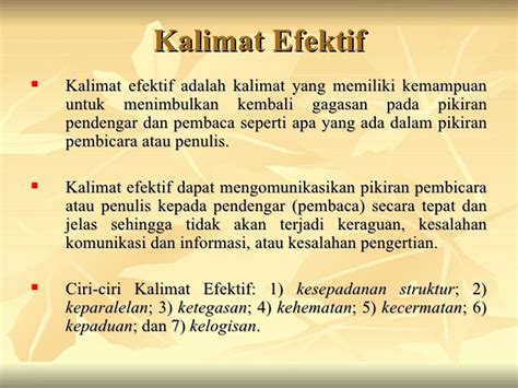 Arti Dari Kata Efektif Ujian