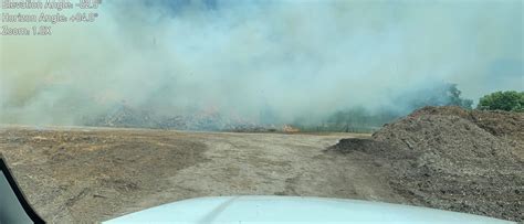 Multiple fire departments, agencies working large mulch pile fire in ...