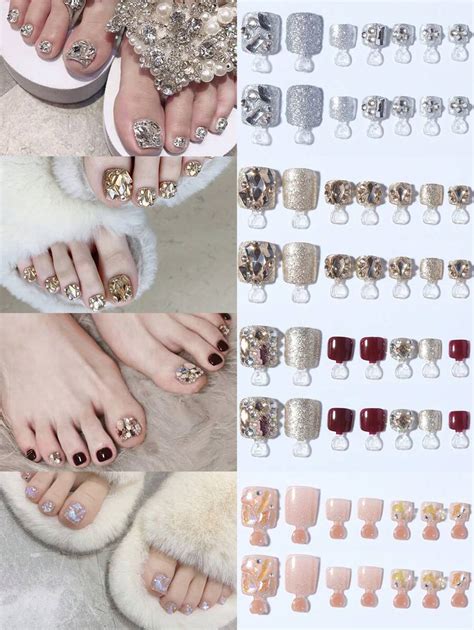 Pi Ces Styles Ensemble De Faux Ongles Carr S Pointus Fran Ais