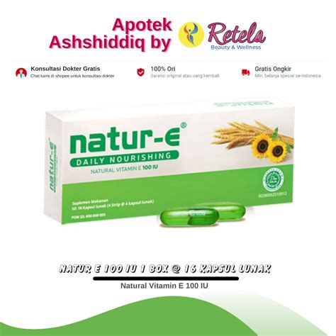 Jual Natur E Iu Box Kapsul Lunak Natural Vitamin E Iu