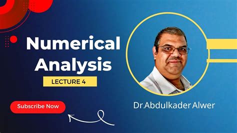 Numerical Analysis Lecture 4 Youtube