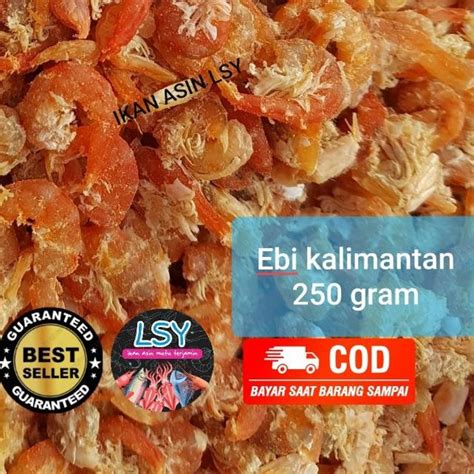 Jual Terbaru KI3 EBI KERING SUPER UDANG EBI DAGING 250GRAM ASLI