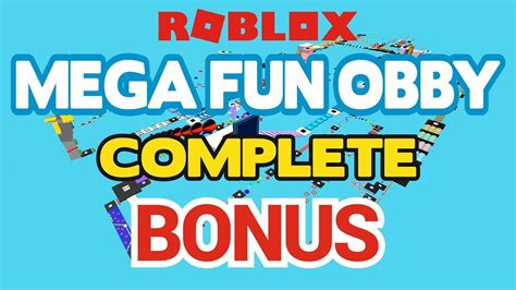 Roblox Mega Fun Obby Bonus 50 Stages 1 Life Youtube