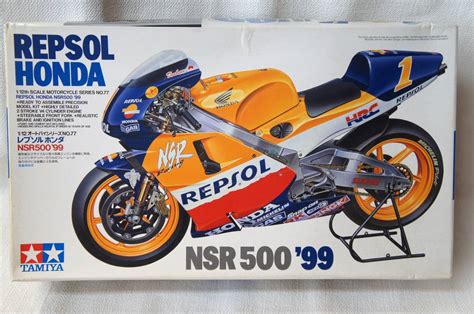 【やや傷や汚れあり】タミヤ 112 オートバイシリーズ No77 レプソン ホンダnsr500‘99 Repsol Honda