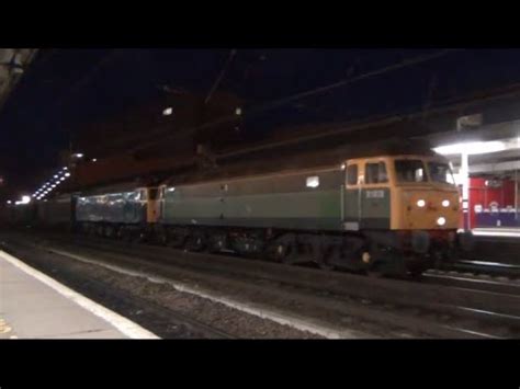 Double Head Class 47 Locomotives Hauling Gypsum Train Doncaster