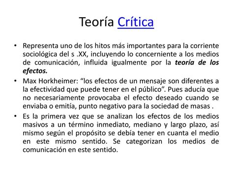 Ppt La Teoría Crítica Powerpoint Presentation Free Download Id5389909