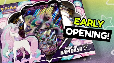 GALARIAN RAPIDASH V BOX Early Opening Is It Worth It Pokemon