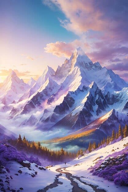 Premium Ai Image Peak Majesty Majestic Mountain Peaks In All Their