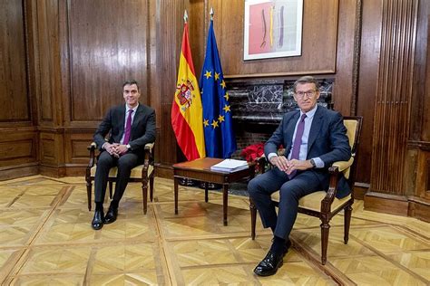 Sánchez y Feijóo acuerdan que Bruselas medie en el proceso de