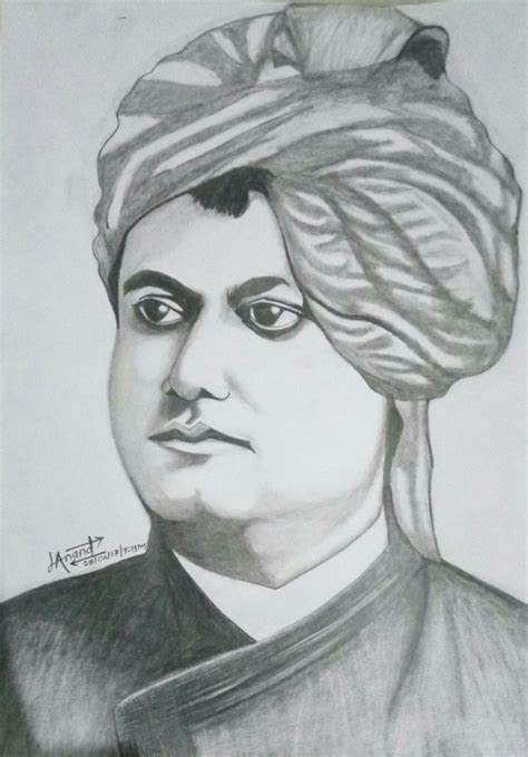 Pencil Sketch Of Swami Vivekananda - Desi Comments