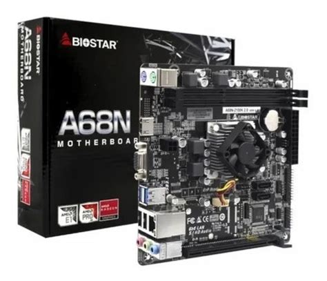 Placa Mãe Mb Biostar A68n 2100k Proc Amd E1 6010 Dual Core Frete grátis