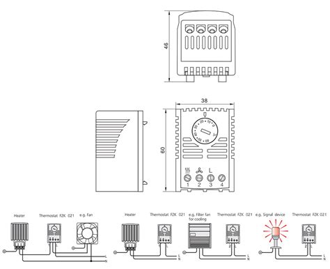 Fzk 021 Electrical Box Mechanical Thermostat Saipwell