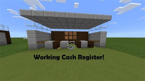 How To Make A Working Cash Register In Minecraft Youtube