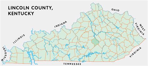 Lincoln County, Kentucky - Kentucky Atlas and Gazetteer