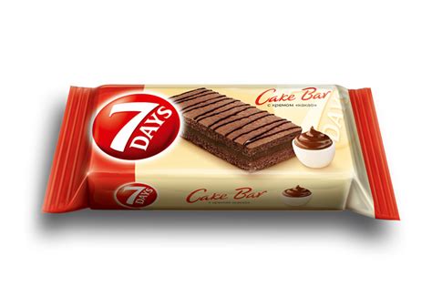 Пирожное бисквитное 7 Days Cake Bar с кремовой начинкой "Какао" отзывы