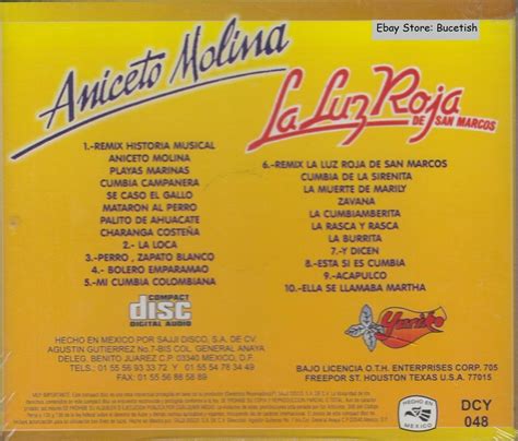 La Luz Roja De San Marcos Aniceto Molina Remix CD New Nuevo Sealed EBay