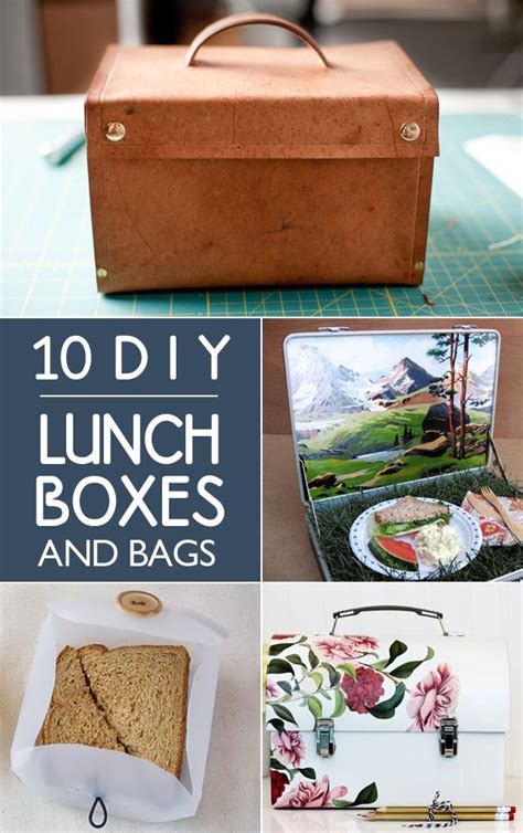 10 Diy Lunch Boxes And Bags Diy Lunchbox Diy Lunch Diy Reusable Bags