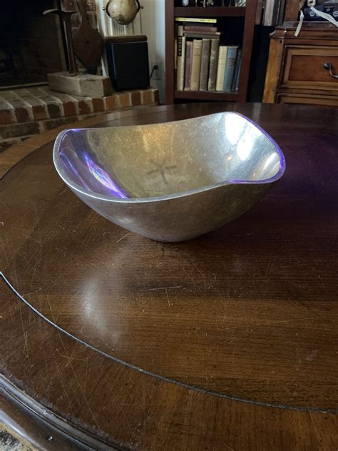 Nambe Tri Corner Metal Aluminum Alloy Serving Bowl 528 11 1967 Ebay