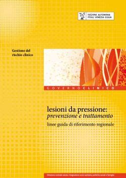 Lesioni Da Pressione Prevenzione E Trattamento Linee Guida Di