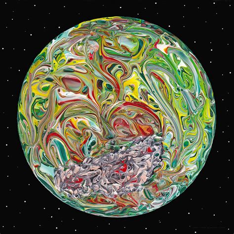 Acrylic Planet Painting By Carl Deaville Fine Art America