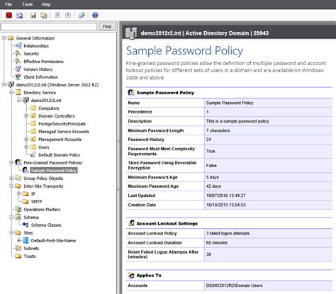 How To Document Fine Grained Password Policies