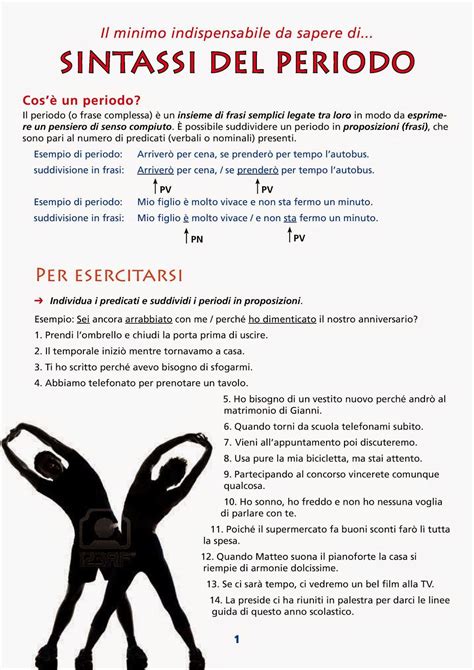 ScrivoQuindiPenso Sintassi Del Periodo Schema Grammatica Grammar