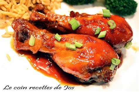 Le Coin Recettes De Jos Pilons De Poulet Collant À L Asiatique