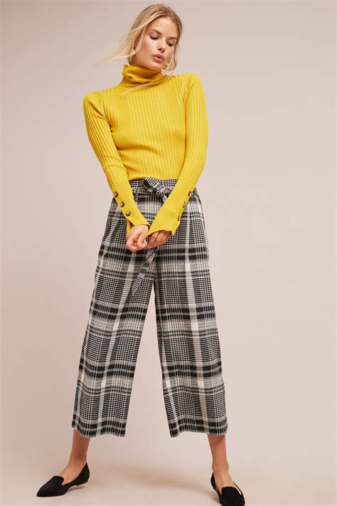 Luca Plaid Wide Legs Pants For Women Plaid Pants Outfit Fashion