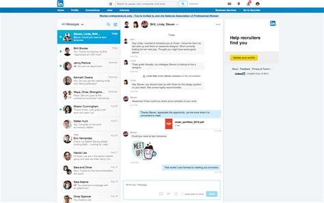 Linkedin Messaging Gets Chat Style Interface Pcmag