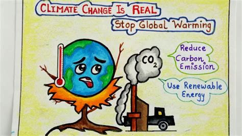 Global Warming Drawing Stop Global Warming Drawing Easy Off