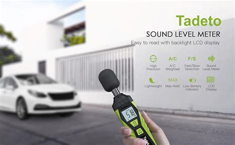 Sound Level Meter Tadeto Digital Sound Level Portable Decibel Meter