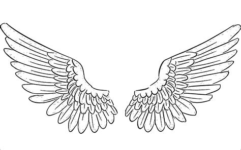 How To Draw Angel Wings Easy Step By Step Angel Wings Drawing Tutorial