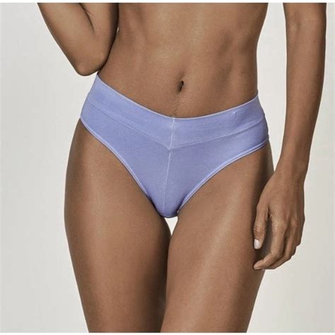 Calcinha Calça Cavada Secret Cotton DeMillus Cor Lavanda 26058 Em