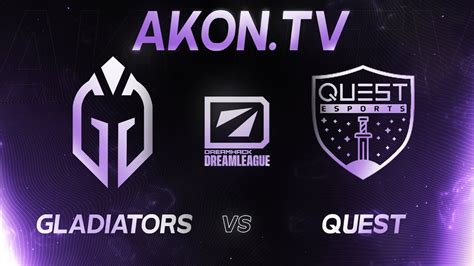 DOTA 2 RU Gaimin Gladiators Vs Quest Esports Bo2 DreamLeague S21