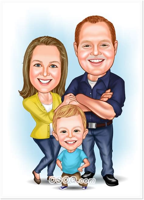 Family Caricature Pictures / Custom caricatures from photos that capture personality, memories ...